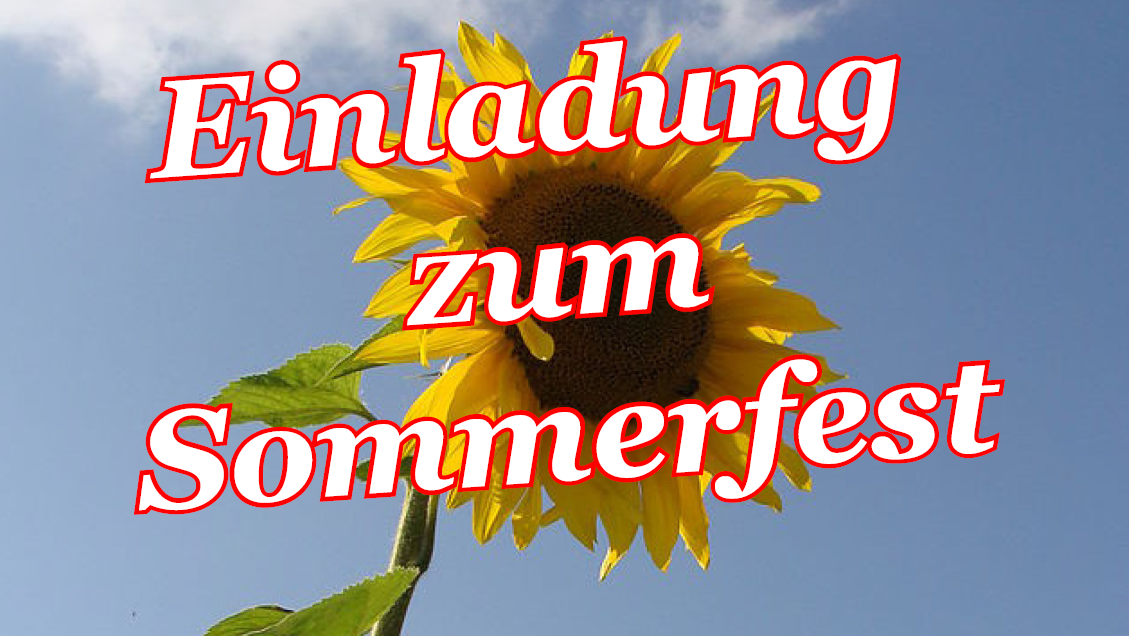 Einladung zum Sommerfest in Schönow am Teltower Damm 189-203 - GSF-Seniorenheime