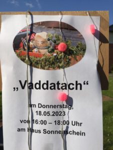Read more about the article „Vaddatach“ im Seniorenhaus Hausemannstift