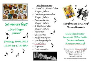 Read more about the article Sommerfest im Seniorenhaus Hausemannstift