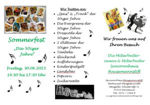 Mehr über den Artikel erfahren Sommerfest im Seniorenhaus Hausemannstift