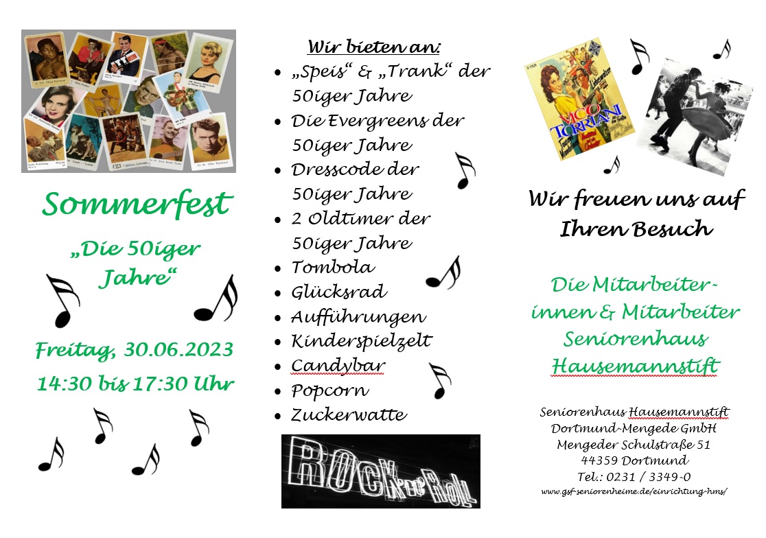 Mehr über den Artikel erfahren Sommerfest im Seniorenhaus Hausemannstift