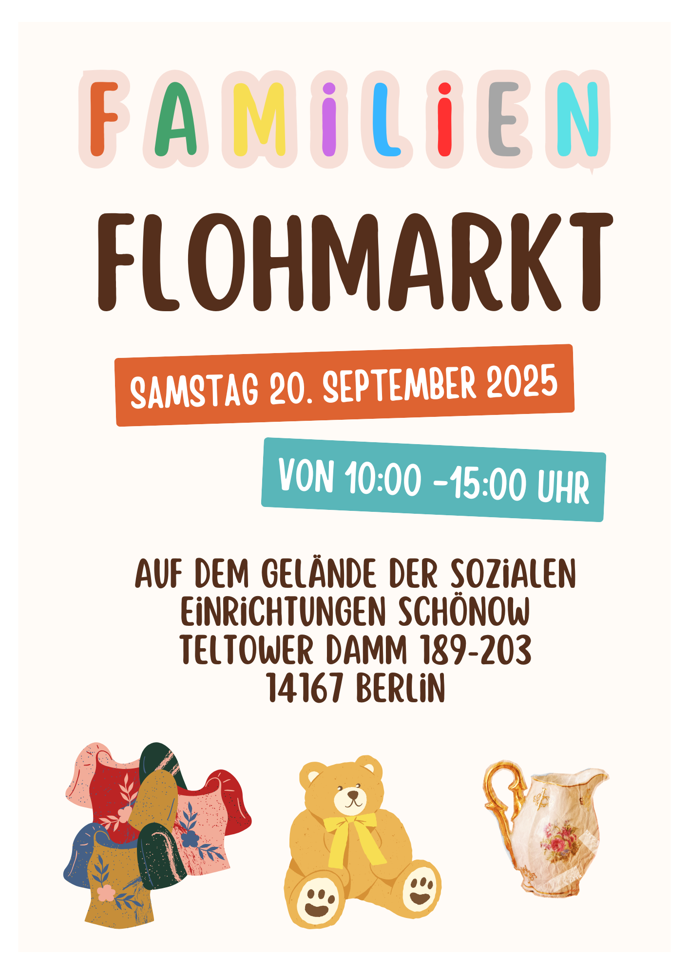 Du betrachtest gerade Einladung zum Familien Flohmarkt in Schönow